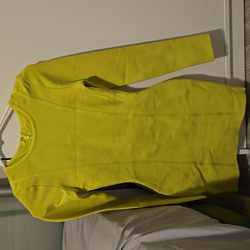 Neon yellow bandage dress